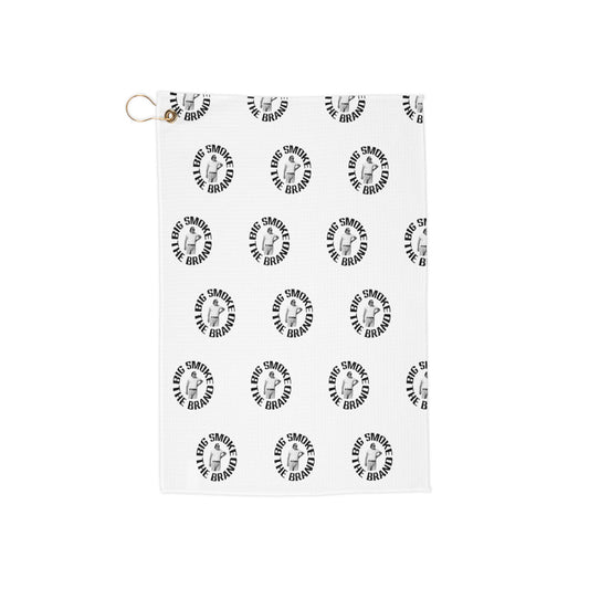BigSmoke the Golf Towel — "Swing Smarter Not Harder" Patterned Golf Club Towel with Clip